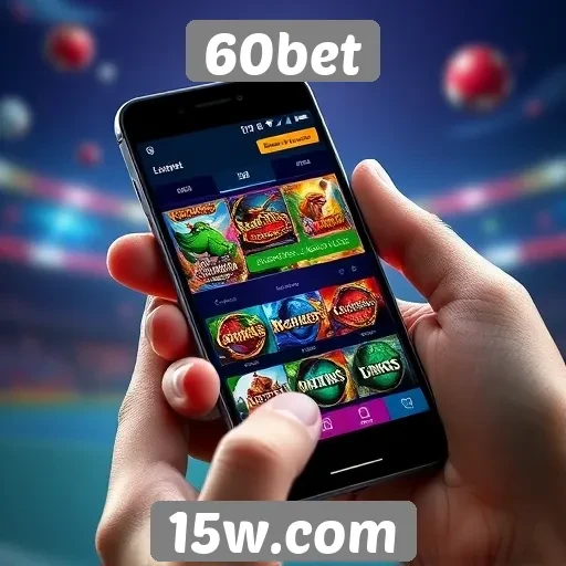 Acessibilidade móvel no site de jogos 60bet