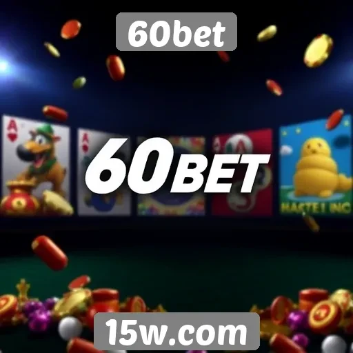 Variedade de jogos disponíveis na 60bet